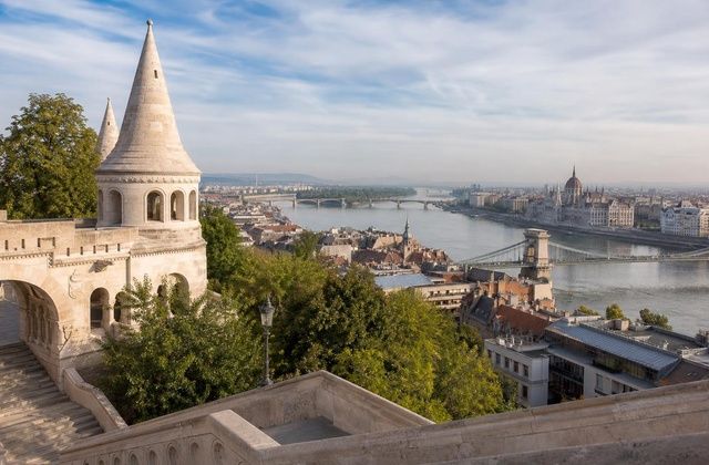 No Castelo de Buda