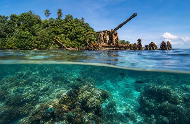 Nas proximidades de Kennedy Island