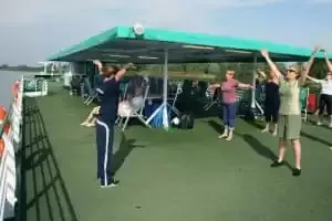 Sessão de ginástica