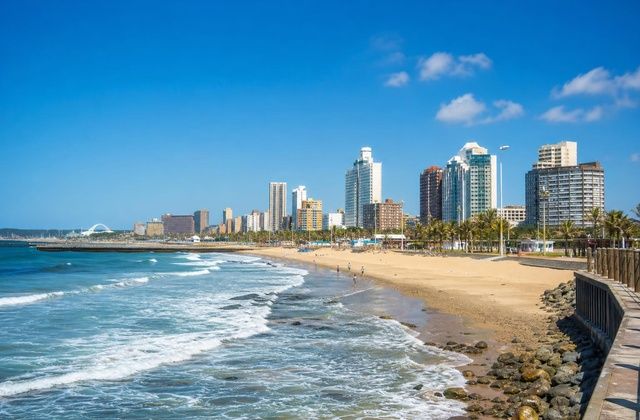 A partir das praias de Durban
