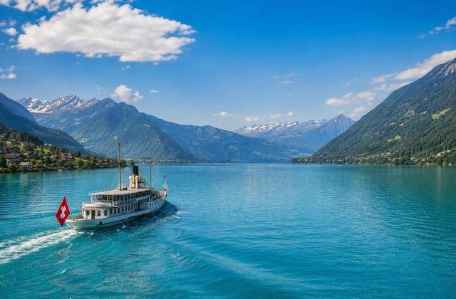 Nos lagos de Thun e Brienz