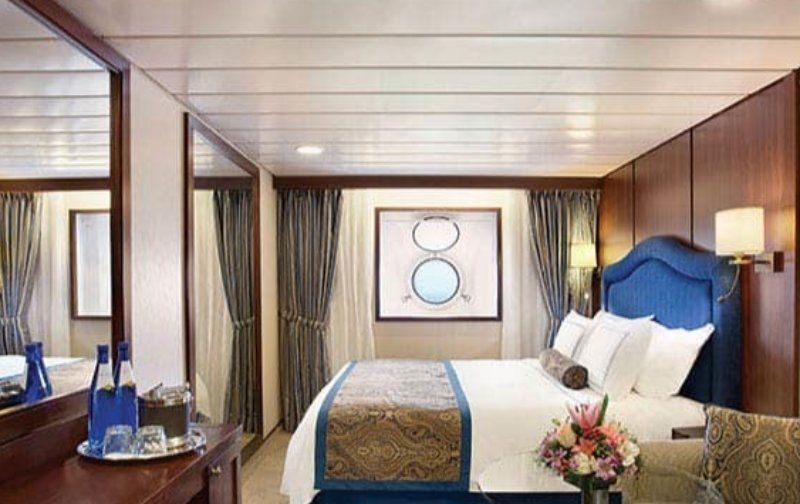 Cabine com vista para o mar
