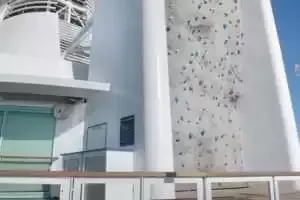 Parede de escalada en rocha