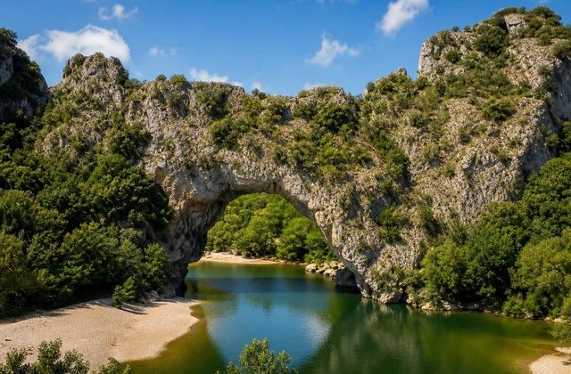 As Gargantas do Ardèche e a Ponte d’Arc