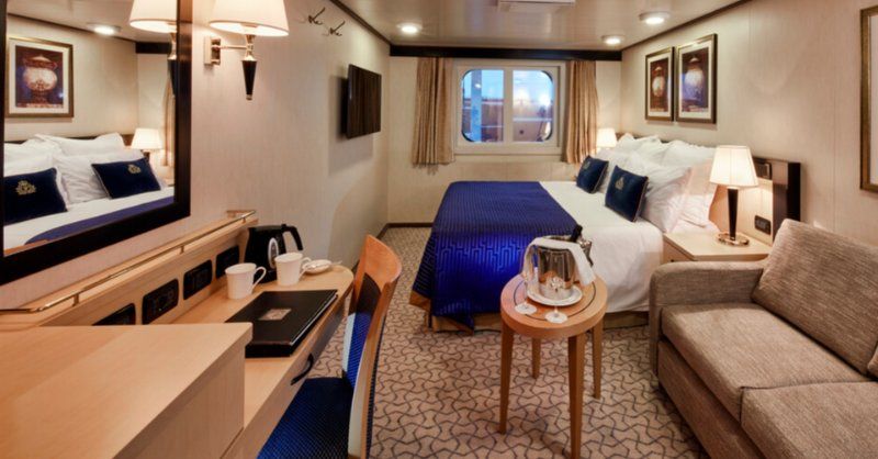Cabina Britannia Vista exterior obstruída