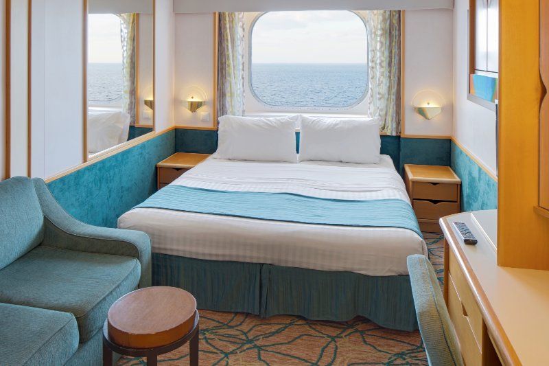 Cabine comunicante com vista para o mar
