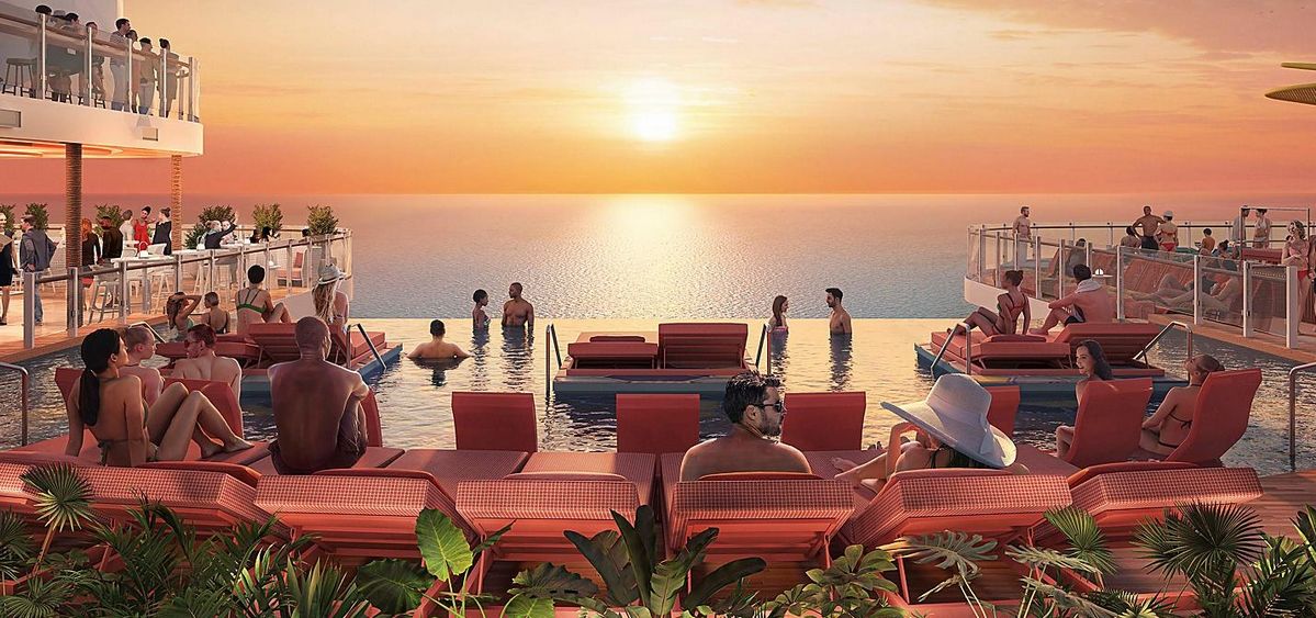 3- THE HIDEAWAY<br>A PISCINA SUSPENSA EXCLUSIVA PARA ADULTOS
