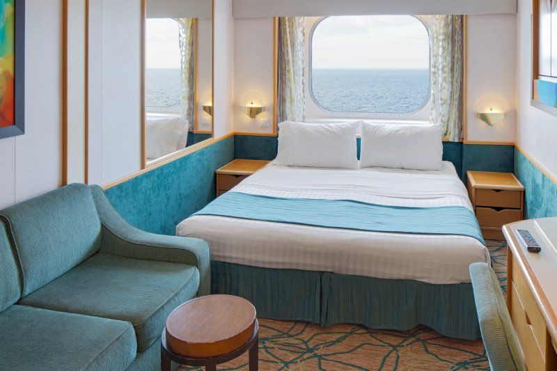 Cabine com vista para o mar