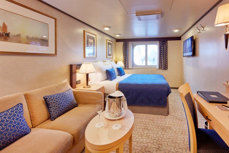 Cabina Britannia Vista exterior obstruída