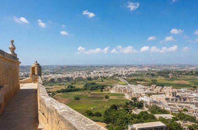 A partir das muralhas de Mdina