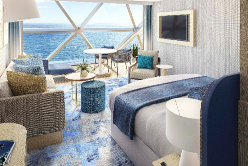 Suite com vista panorâmica para o mar (sem balcão)