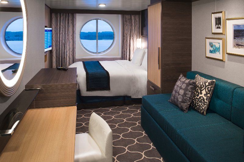Cabine com vista para o mar