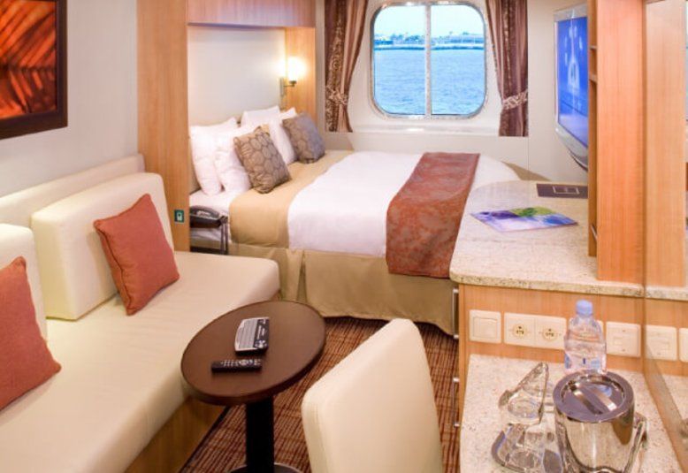 Cabine com Vista para o Mar Garantida