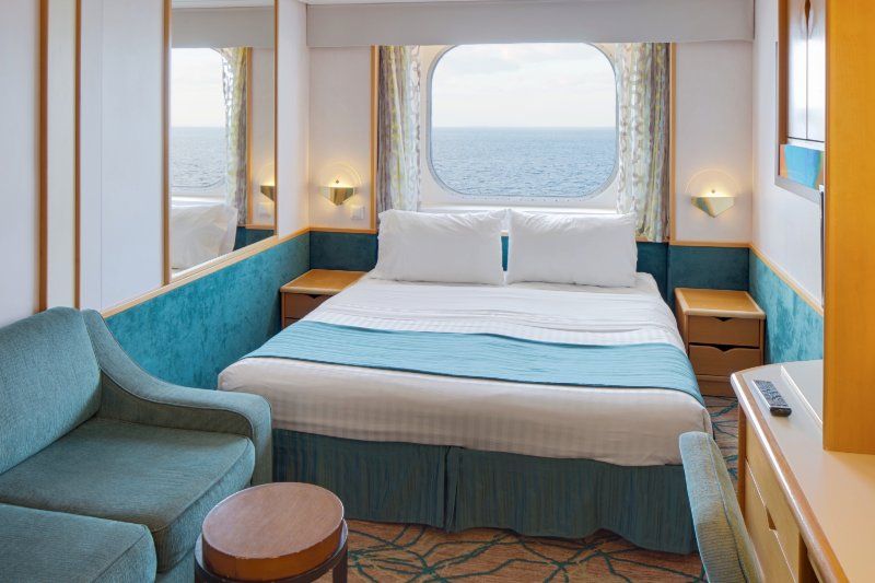 Cabine com vista para o mar