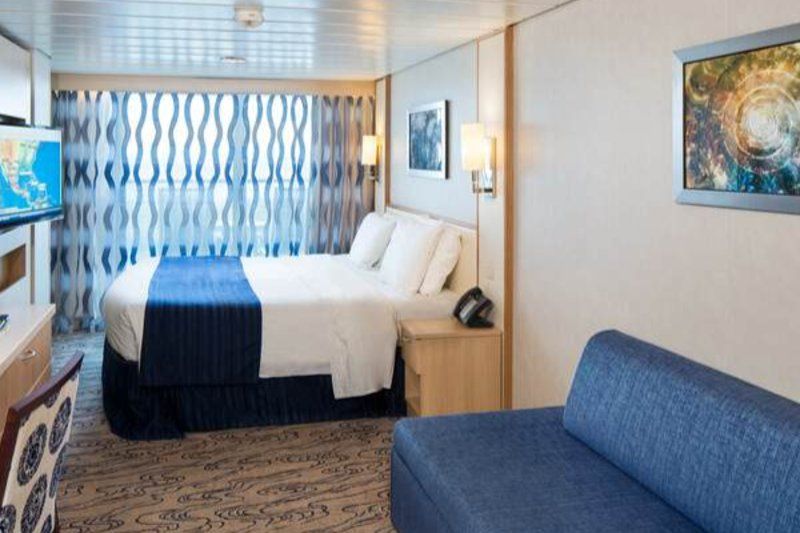 Cabine comunicante com vista para o mar e varanda