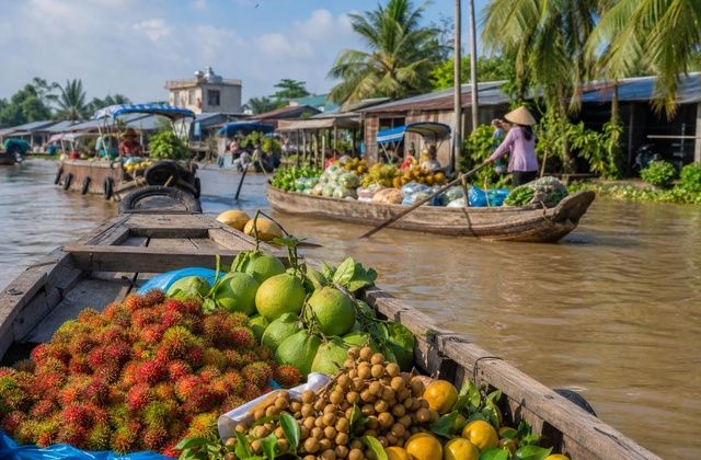 Os mercados flutuantes e as aldeias de artesanato
