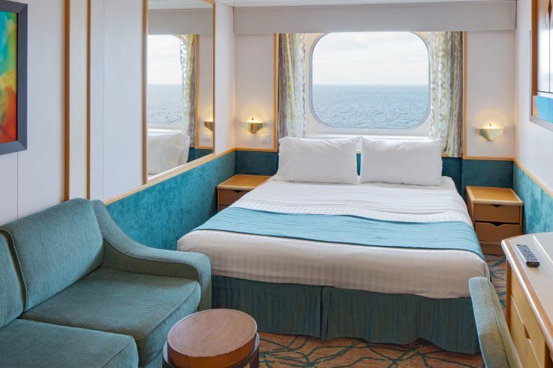Cabine comunicante com vista para o mar
