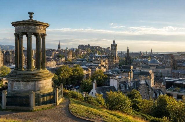 Desde Calton Hill, em Edimburgo