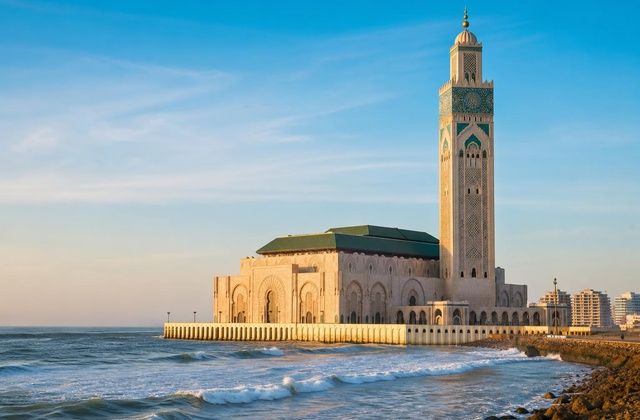 A partir da Mesquita Hassan II