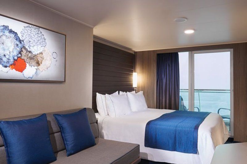 Cabina com varanda com vista para proa