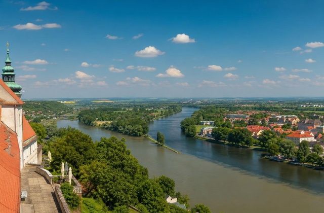 Desde o Castelo de Mělník