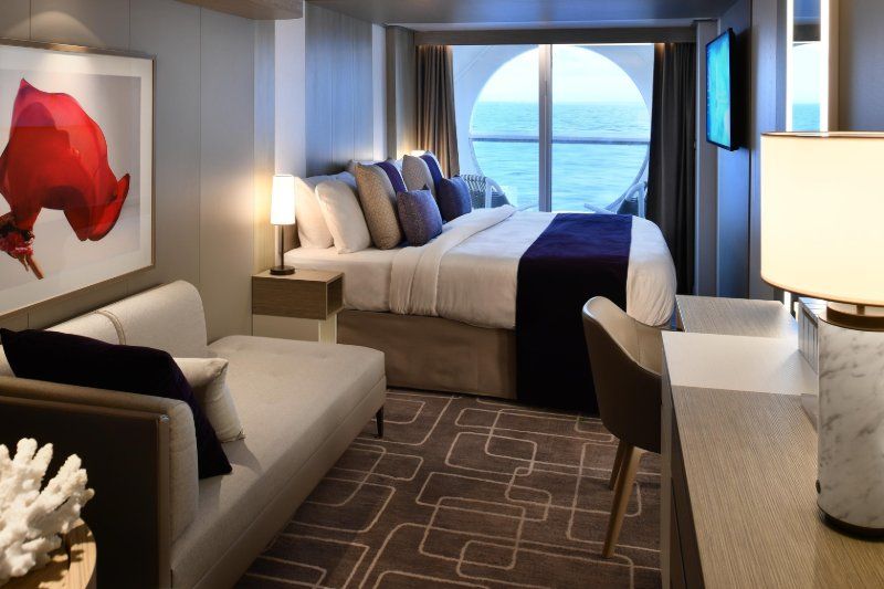 Cabine Deluxe com Vista Olho de Boi e Varanda