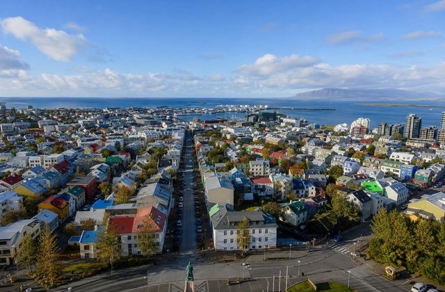 Vista panorâmica a partir da Hallgrímskirkja