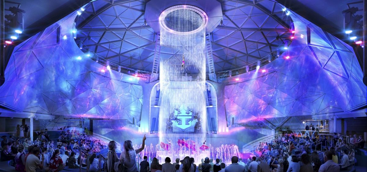 4- AQUADOME<br>ESPETÁCULOS AQUÁTICOS ESPECTACULARES A BORDO