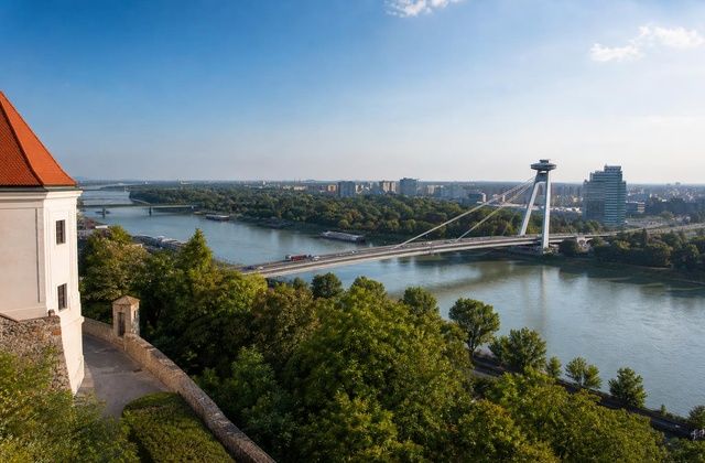 A partir do castelo de Bratislava