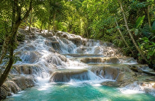 Desde as cascatas de Dunn's River
