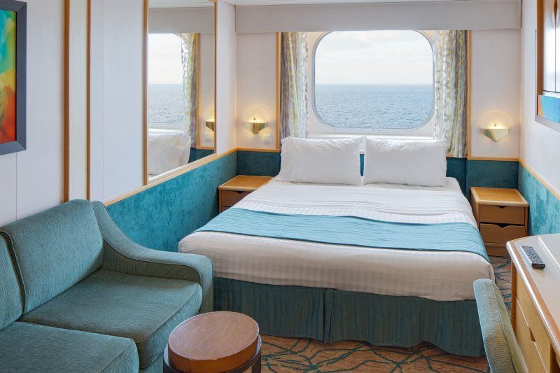 Cabine com vista para o mar garantida