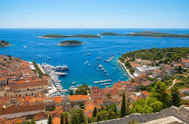 A partir da fortaleza de Hvar