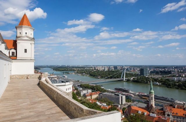No castelo de Bratislava