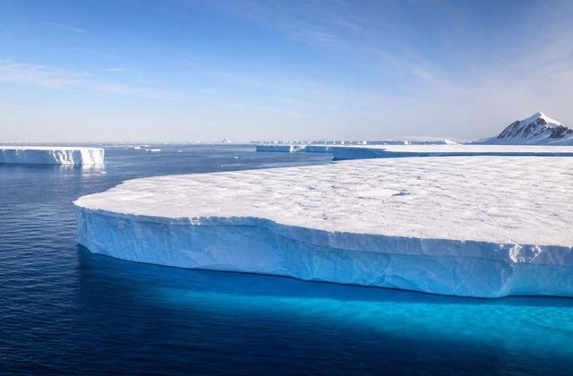 Os icebergs tabulares do Mar de Weddell