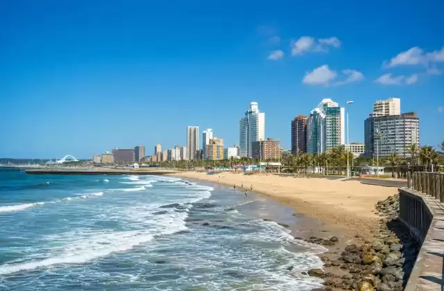 A partir das praias de Durban