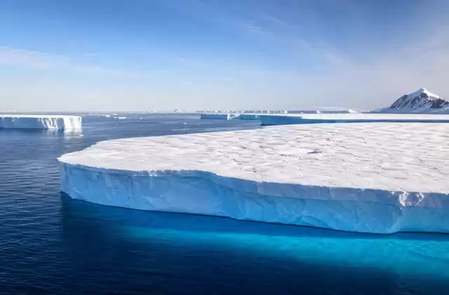 Os icebergs tabulares do Mar de Weddell