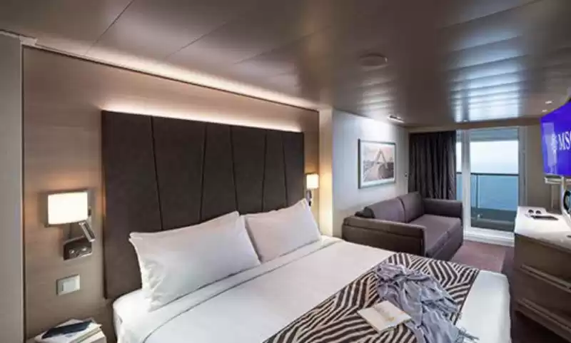 Cabina com varanda Deluxe com vista parcial