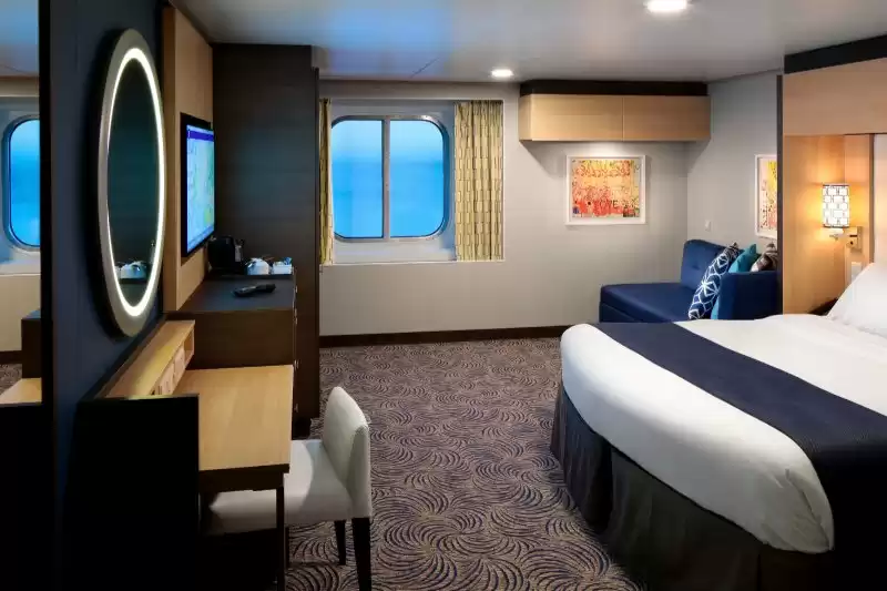 Cabine com vista para o mar