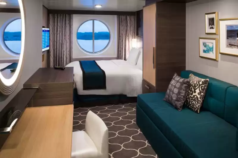 Cabine com vista para o mar