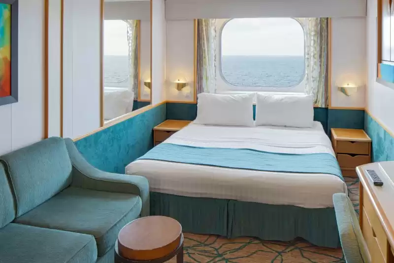Cabine com vista para o mar