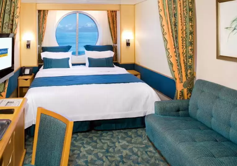 Cabine com vista para o mar