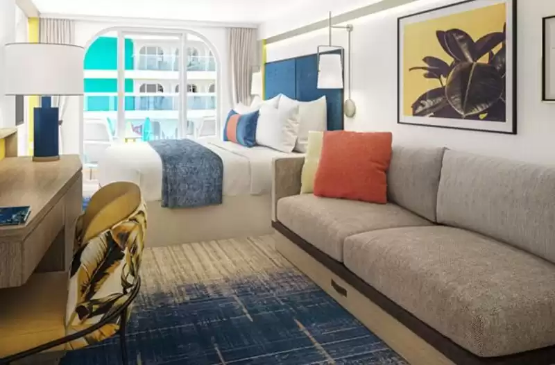 Cabine familiar com balcão e vista para Surfside